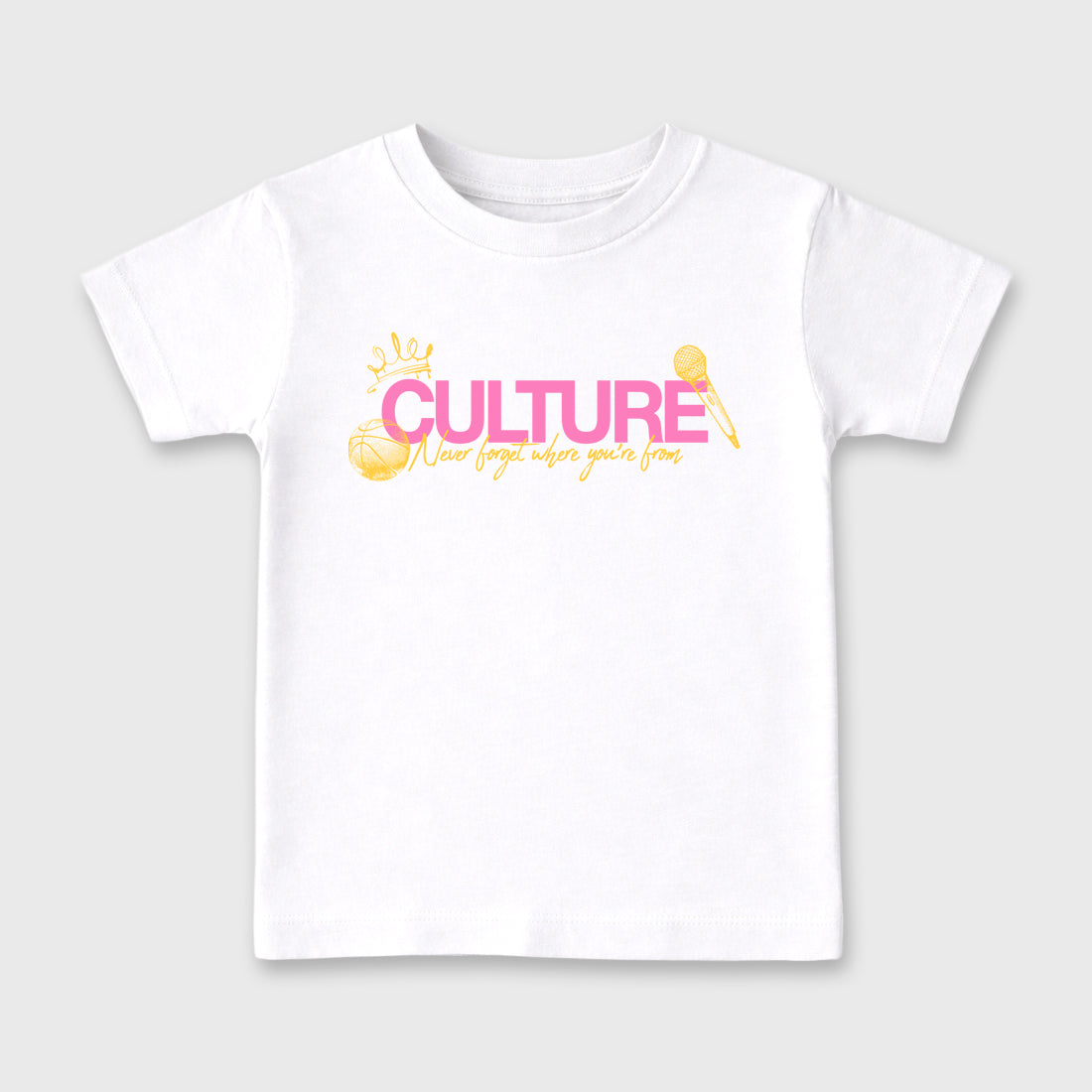 Culture Baby & Kids Graphic T-Shirt featuring original artwork designed to match the Air Jordan 4 Comic. White 2 Kids Graphic Tee.