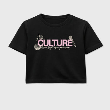 Sneaker match tees – Sneaker Tees To Match Air Jordan 4 Iced Carmine Shoes – Culture Crop T-Shirt Black 2