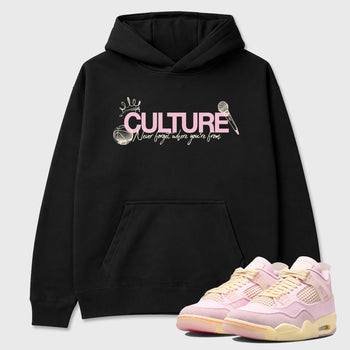 Sneaker match tees – Sneaker Tees To Match Air Jordan 4 Iced Carmine Shoes – Culture Tee Black 1