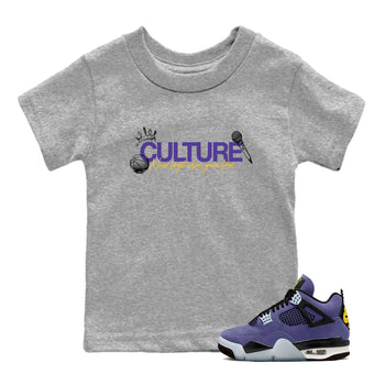 Sneaker match tees – Sneaker Tees To Match Air Jordan 4 Lakeshow Shoes – Culture Kids T-Shirt Heather Grey 1