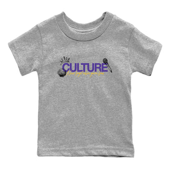 Sneaker match tees – Sneaker Tees To Match Air Jordan 4 Lakeshow Shoes – Culture Kids T-Shirt Heather Grey 2
