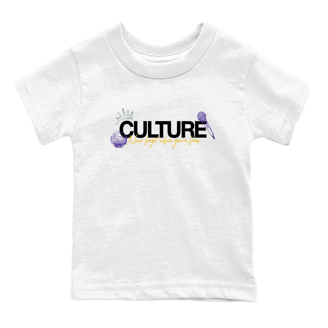 Sneaker match tees – Sneaker Tees To Match Air Jordan 4 Lakeshow Shoes – Culture Kids T-Shirt White 2