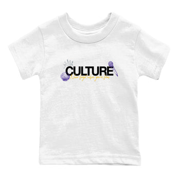 Sneaker match tees – Sneaker Tees To Match Air Jordan 4 Lakeshow Shoes – Culture Kids T-Shirt White 2