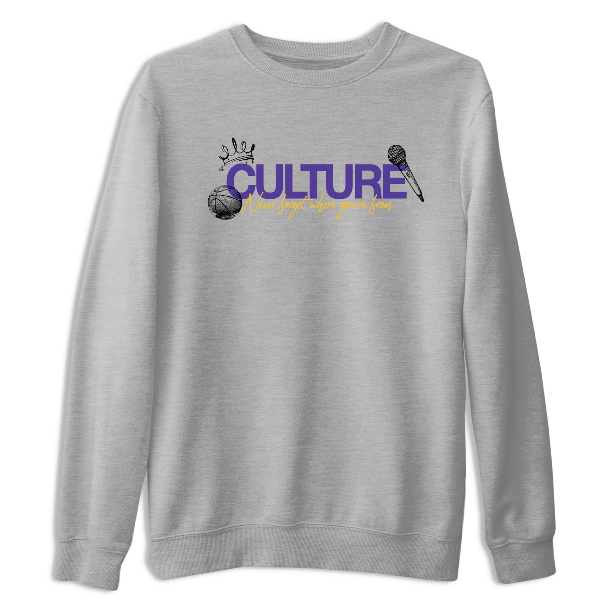 Sneaker match tees – Sneaker Tees To Match Air Jordan 4 Lakeshow Shoes – Culture Tee Heather Grey 2
