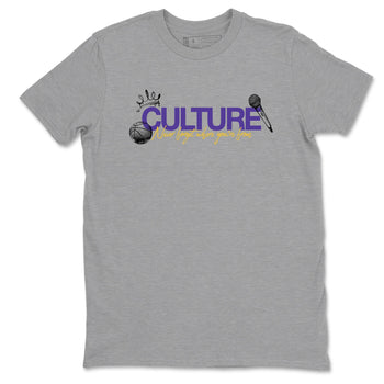 Sneaker match tees – Sneaker Tees To Match Air Jordan 4 Lakeshow Shoes – Culture Tee Heather Grey 2
