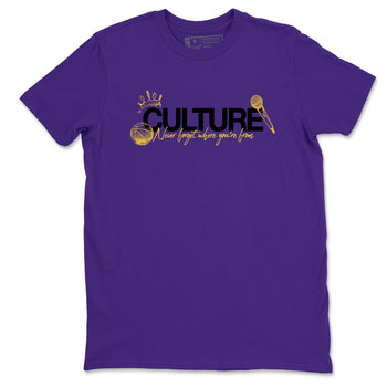 Sneaker match tees – Sneaker Tees To Match Air Jordan 4 Lakeshow Shoes – Culture Tee Purple 2