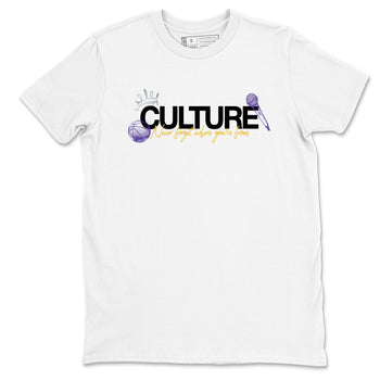 Sneaker match tees – Sneaker Tees To Match Air Jordan 4 Lakeshow Shoes – Culture Tee White 2