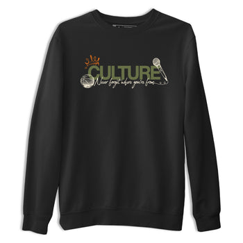 Sneaker match tees – Sneaker Tees To Match Undefeated inspired colorways Air Jordan 4 OG Olive Shoes – Culture Tee Black 2