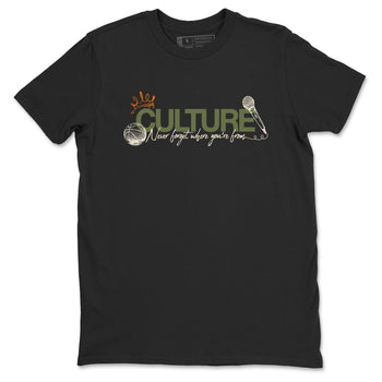 Sneaker match tees – Sneaker Tees To Match Undefeated inspired colorways Air Jordan 4 OG Olive Shoes – Culture Tee Black 2