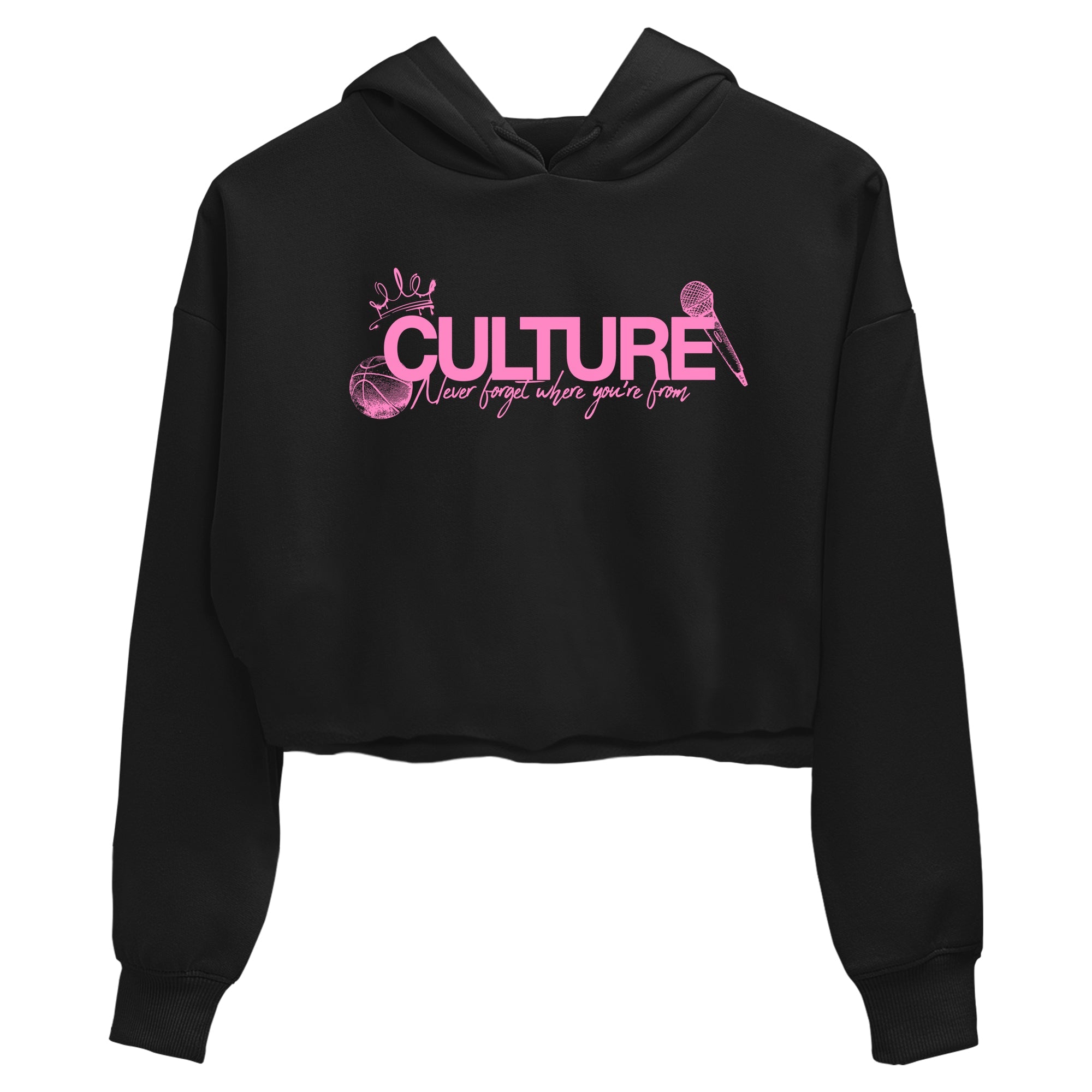 Perfect Valentine's Day Gifts graphic tee  – Sneaker Tees To Match Air Jordan 4 Pink Thunder – Culture Crop T-Shirt Black 2