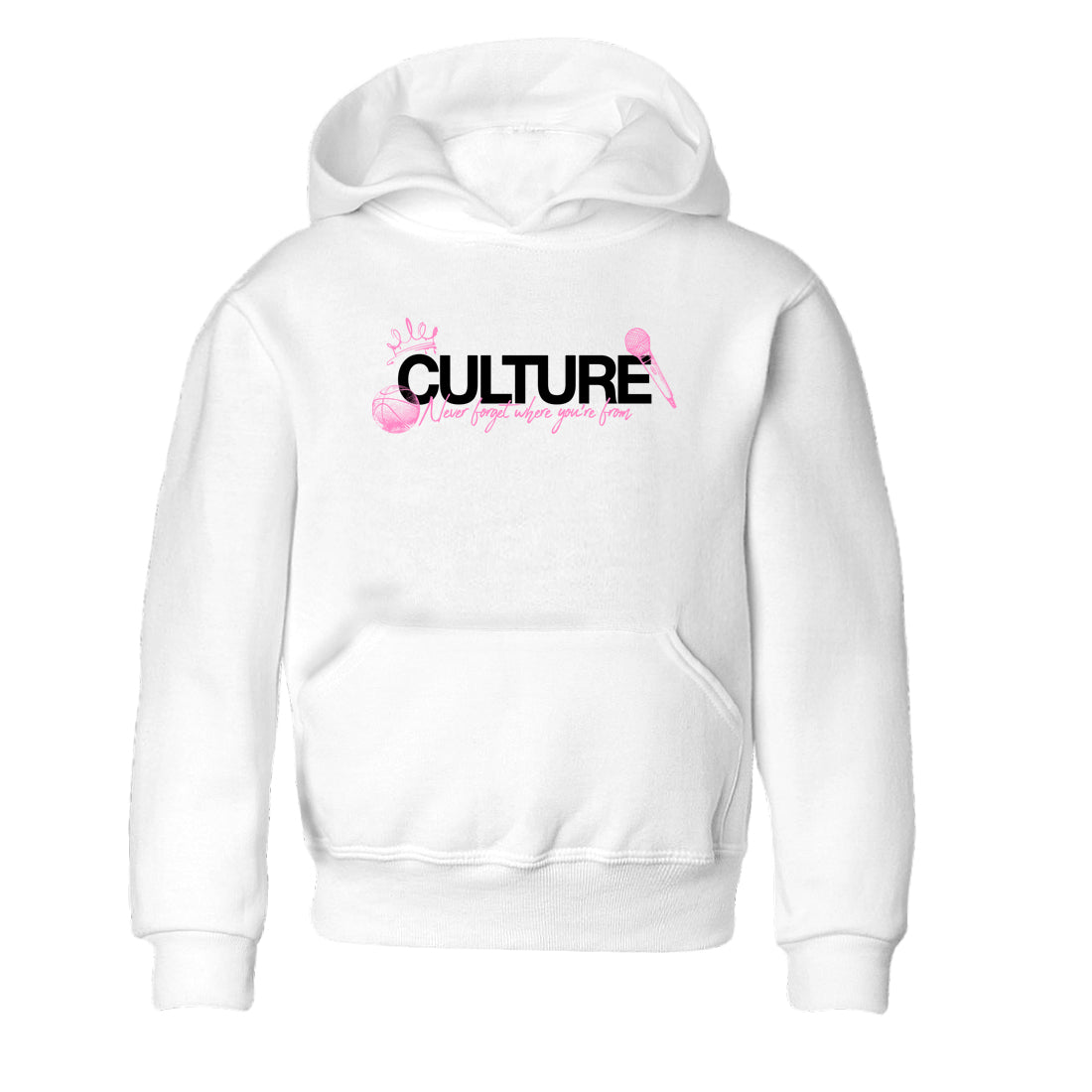 Perfect Valentine's Day Gifts graphic tee  – Sneaker Tees To Match Air Jordan 4 Pink Thunder – Culture Kids Graphic T-Shirt White 2