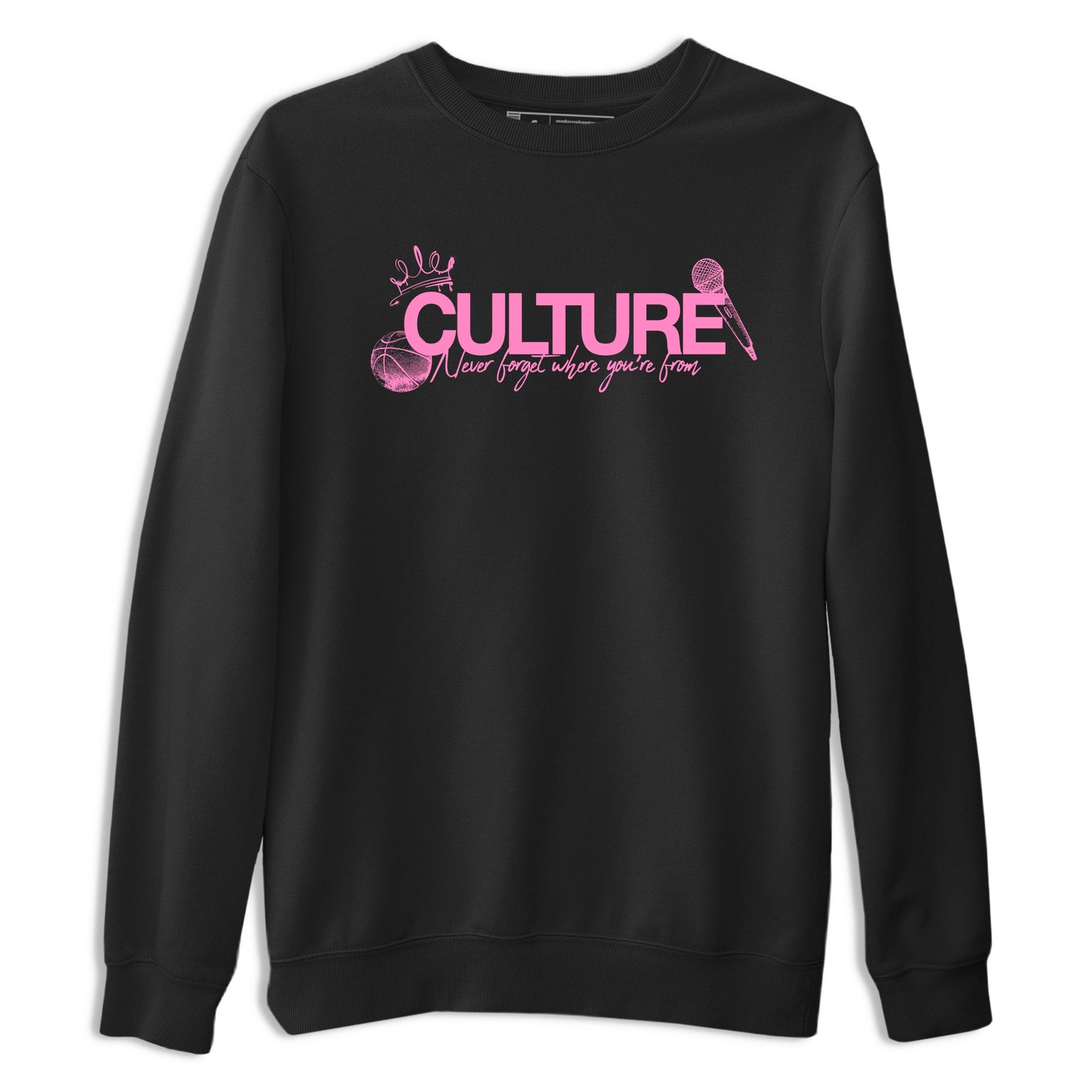Perfect Valentine's Day Gifts graphic tee  – Sneaker Tees To Match Air Jordan 4 Pink Thunder – Culture Tee Black 2