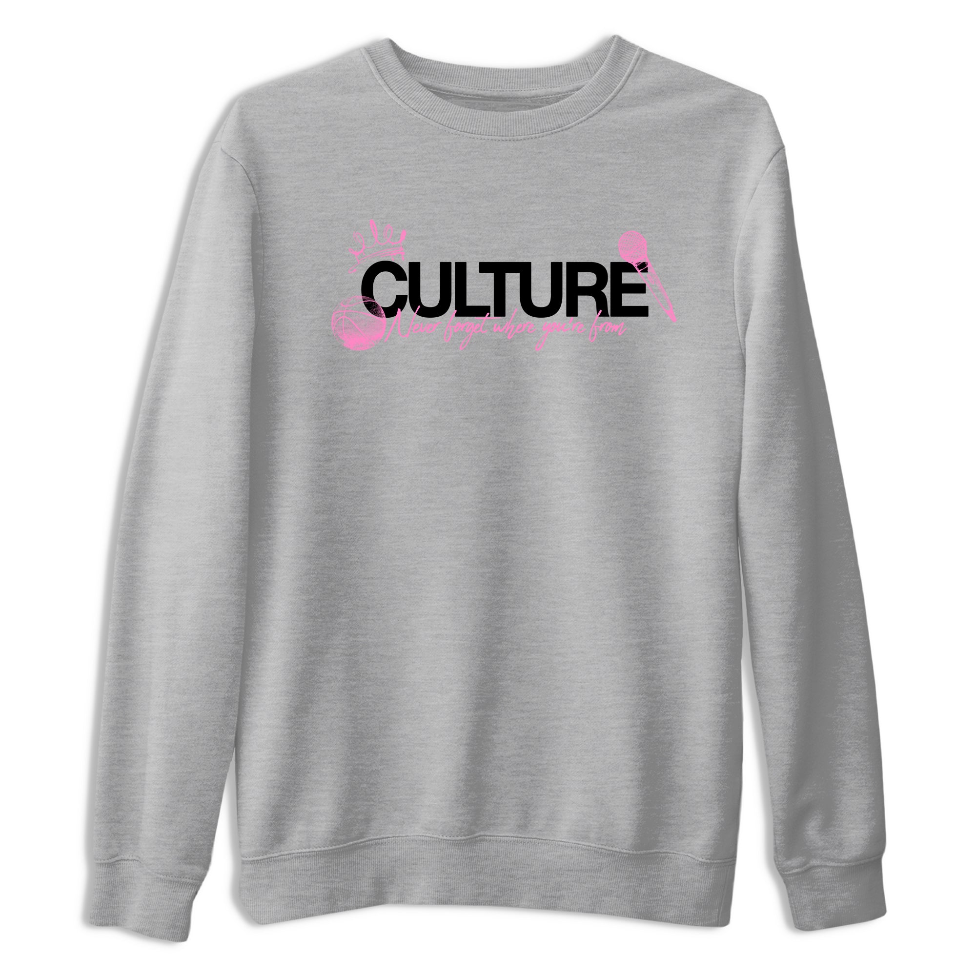 Perfect Valentine's Day Gifts graphic tee  – Sneaker Tees To Match Air Jordan 4 Pink Thunder – Culture Tee Heather Grey 2