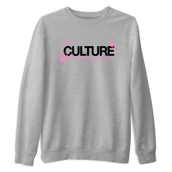 Perfect Valentine's Day Gifts graphic tee  – Sneaker Tees To Match Air Jordan 4 Pink Thunder – Culture Tee Heather Grey 2