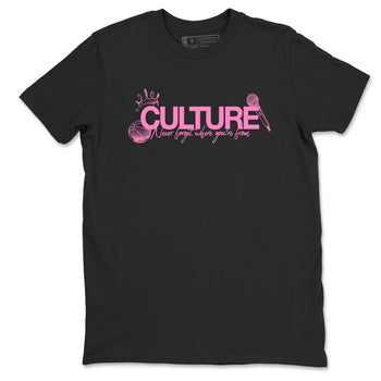 Perfect Valentine's Day Gifts graphic tee  – Sneaker Tees To Match Air Jordan 4 Pink Thunder – Culture Tee Black 2