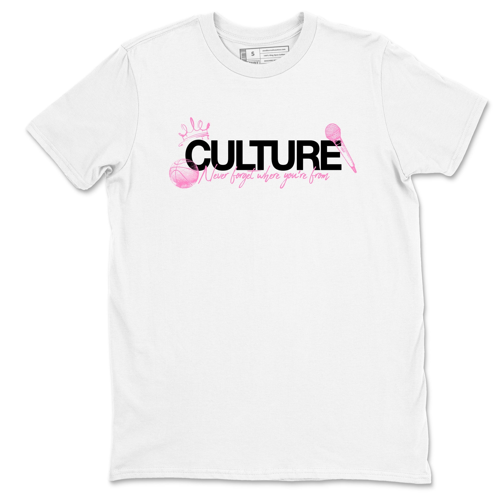 Perfect Valentine's Day Gifts graphic tee  – Sneaker Tees To Match Air Jordan 4 Pink Thunder – Culture Tee White 2
