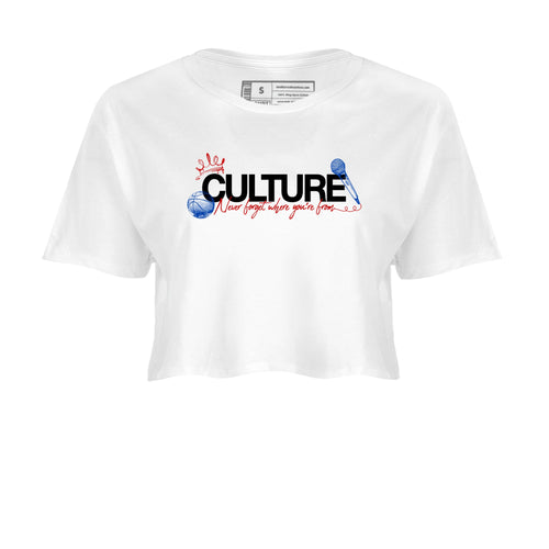 Sneaker match tees – Sneaker Tees To Match Air Jordan 4 Rare Air Shoes – Culture Crop T-Shirt White 2