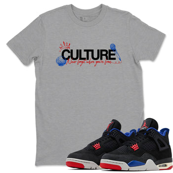 Sneaker match tees – Sneaker Tees To Match Air Jordan 4 Rare Air Shoes – Culture Tee Heather Grey 1