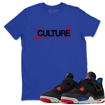 Sneaker match tees – Sneaker Tees To Match Air Jordan 4 Rare Air Shoes – Culture Tee Royal Blue 1