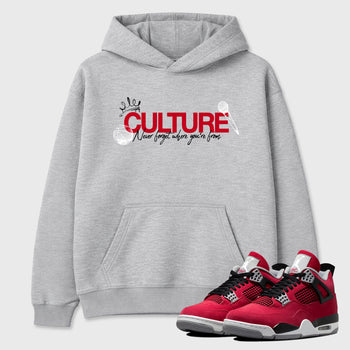 Culture Graphic T-Shirt sneaker match tee designed for the Air Jordan 4 Toro Bravo, featuring coordinated color options for a perfect streetwear match. Heather Grey 1 shirt.