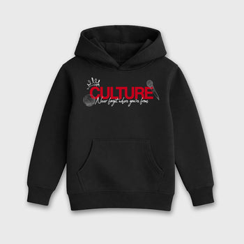 Culture affordable baby and kids t-shirt designed to match the Air Jordan 4 Toro Bravo, featuring coordinated Black 2 options for the perfect little sneakerhead streetwear look.