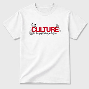 Culture Graphic T-Shirt sneaker match tee designed for the Air Jordan 4 Toro Bravo, featuring coordinated color options for a perfect streetwear match. White 2 shirt.