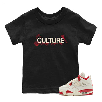 Sneaker match tees – Sneaker Tees To Match Air Jordan 4 Valentines Day Shoes – Culture Kids T-Shirt Black 1