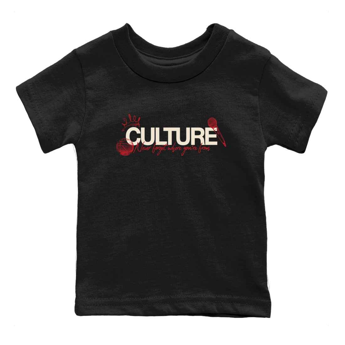 Sneaker match tees – Sneaker Tees To Match Air Jordan 4 Valentines Day Shoes – Culture Kids T-Shirt Black 2