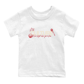 Sneaker match tees – Sneaker Tees To Match Air Jordan 4 Valentines Day Shoes – Culture Kids T-Shirt White 2