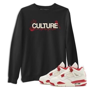 Sneaker match tees – Sneaker Tees To Match Air Jordan 4 Valentines Day Shoes – Culture Tee Black 1