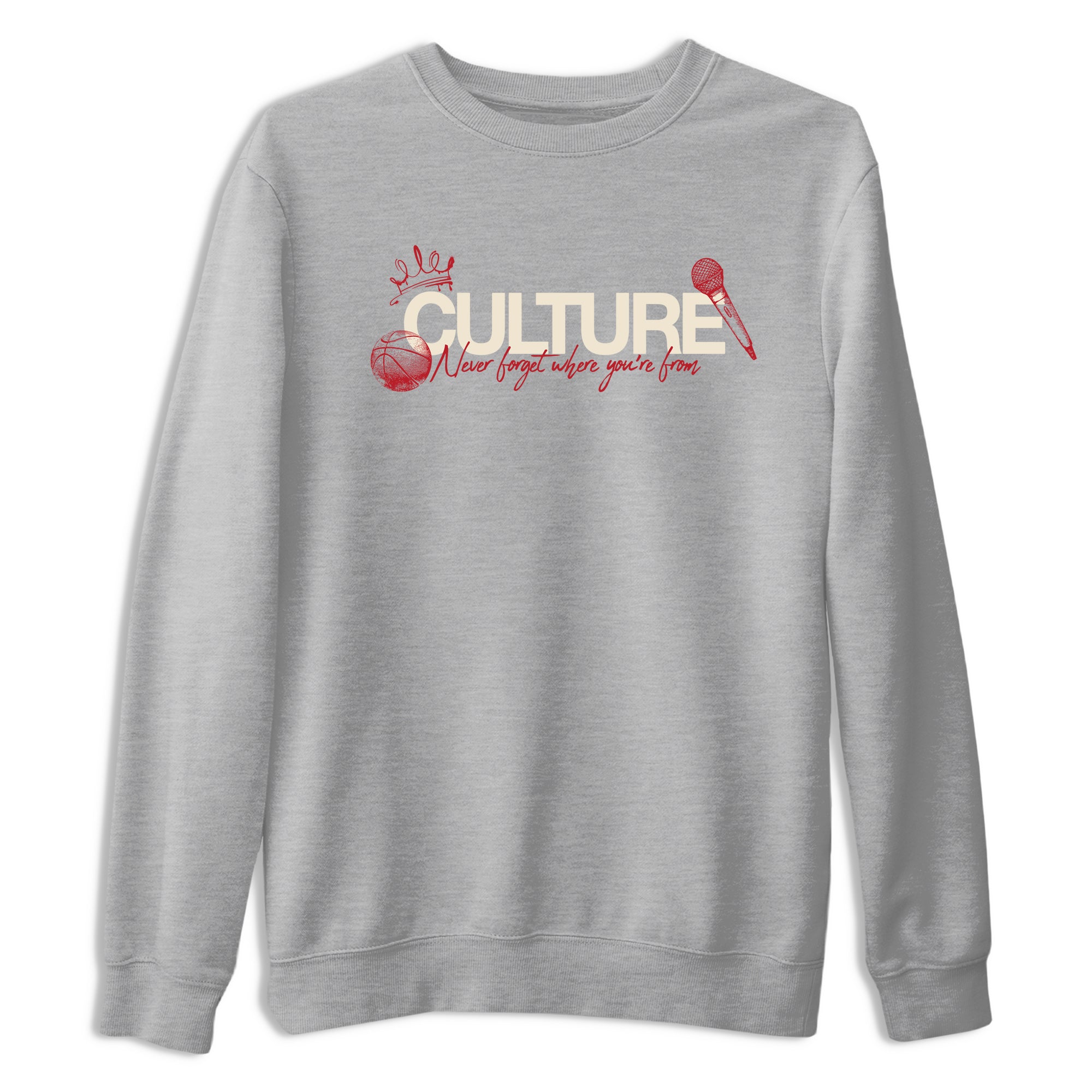 Sneaker match tees – Sneaker Tees To Match Air Jordan 4 Valentines Day Shoes – Culture Tee Heather Grey 2