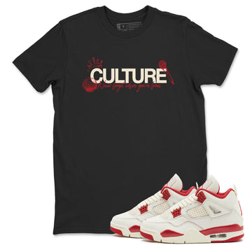 Sneaker match tees – Sneaker Tees To Match Air Jordan 4 Valentines Day Shoes – Culture Tee Black 1