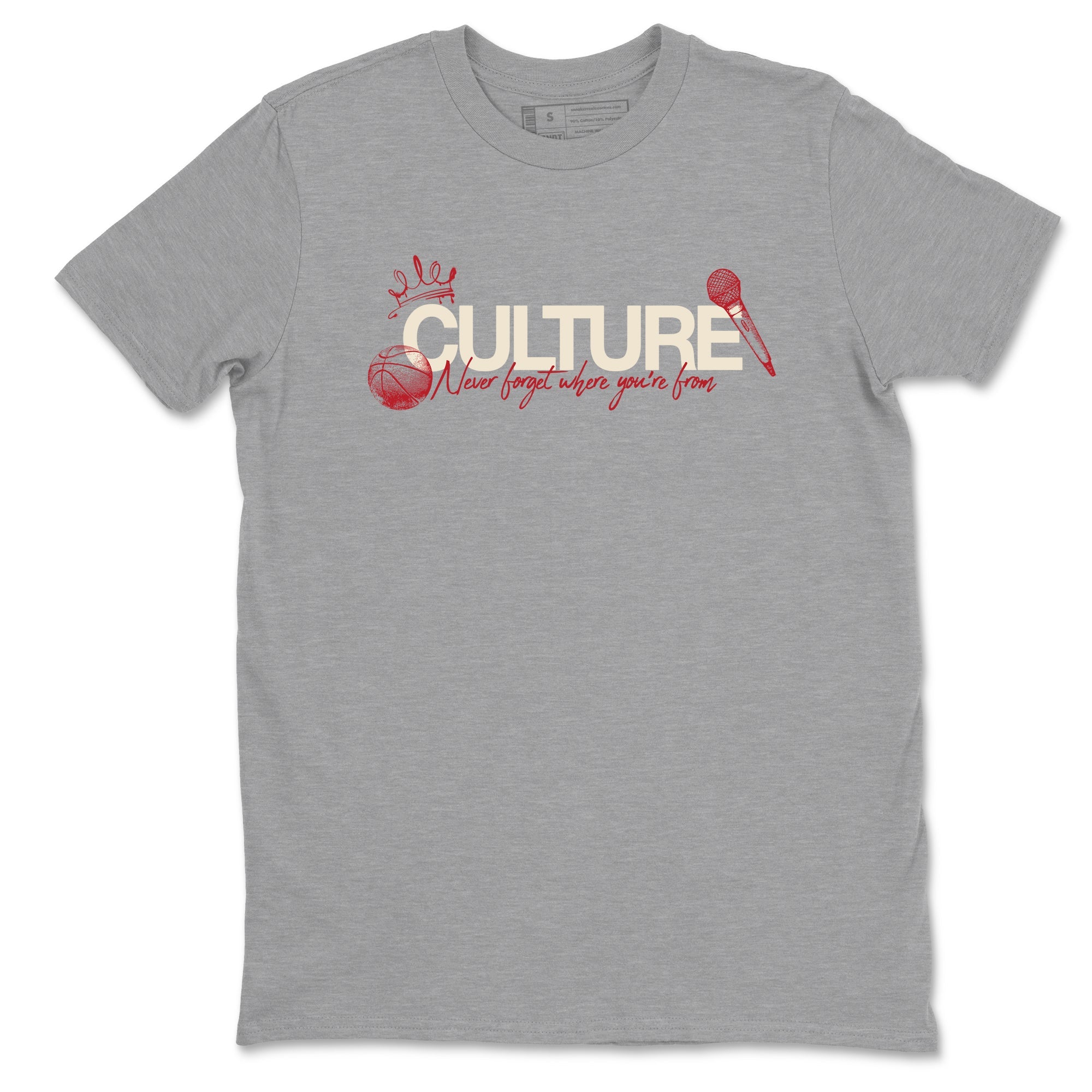 Sneaker match tees – Sneaker Tees To Match Air Jordan 4 Valentines Day Shoes – Culture Tee Heather Grey 2