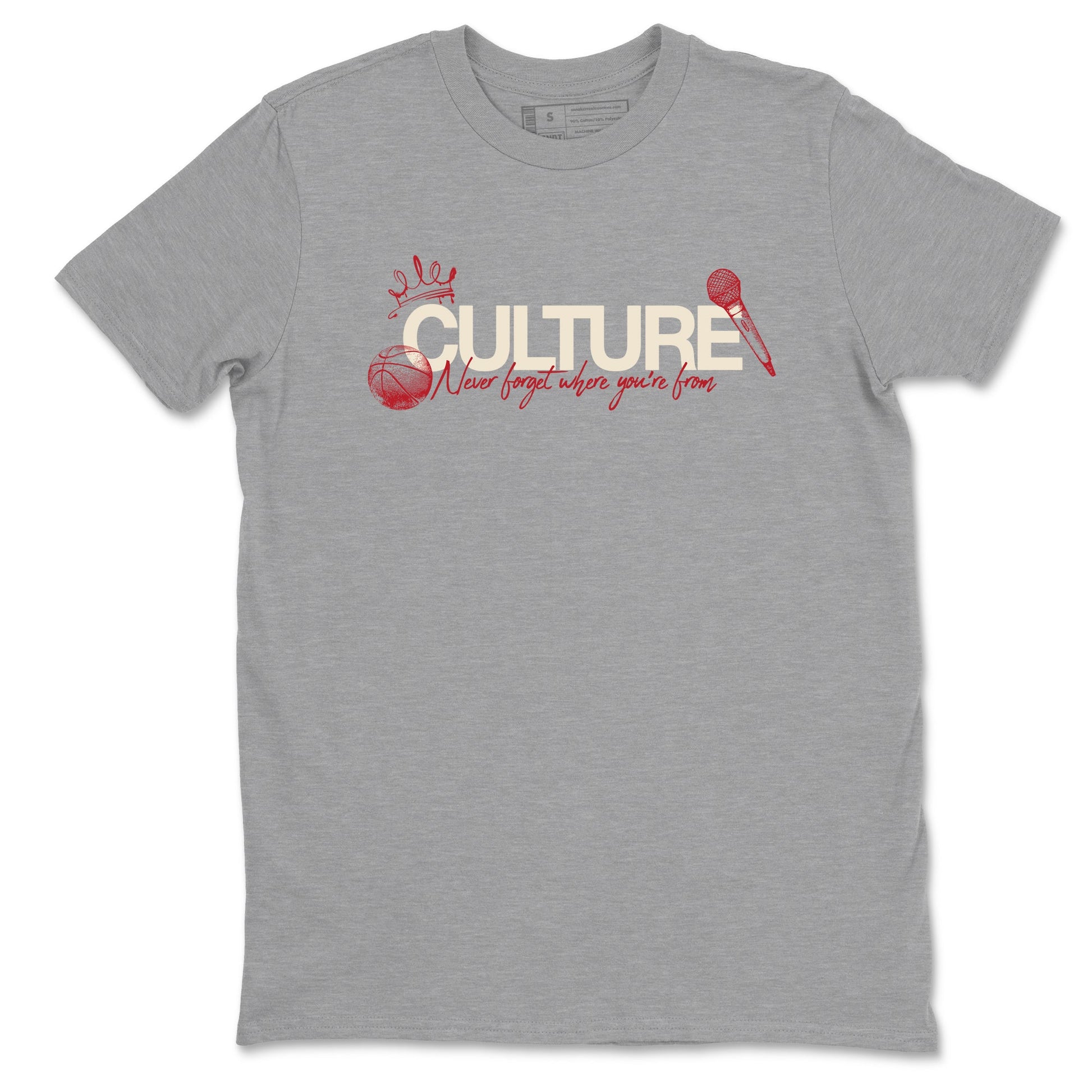 Sneaker match tees – Sneaker Tees To Match Air Jordan 4 Valentines Day Shoes – Culture Tee Heather Grey 2