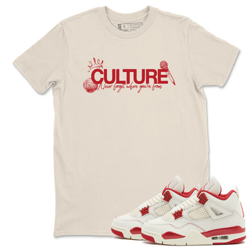 Sneaker match tees – Sneaker Tees To Match Air Jordan 4 Valentines Day Shoes – Culture Tee Natural 1