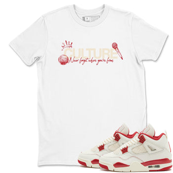 Sneaker match tees – Sneaker Tees To Match Air Jordan 4 Valentines Day Shoes – Culture Tee White 1