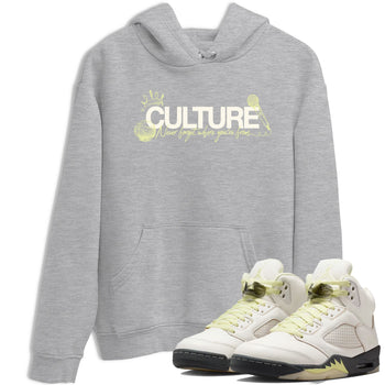 Sneaker match tees – Streetwear Graphic Tees Air Jordan 5 Luminous Green Sneakers – Culture Graphic Tee Heather Grey 1