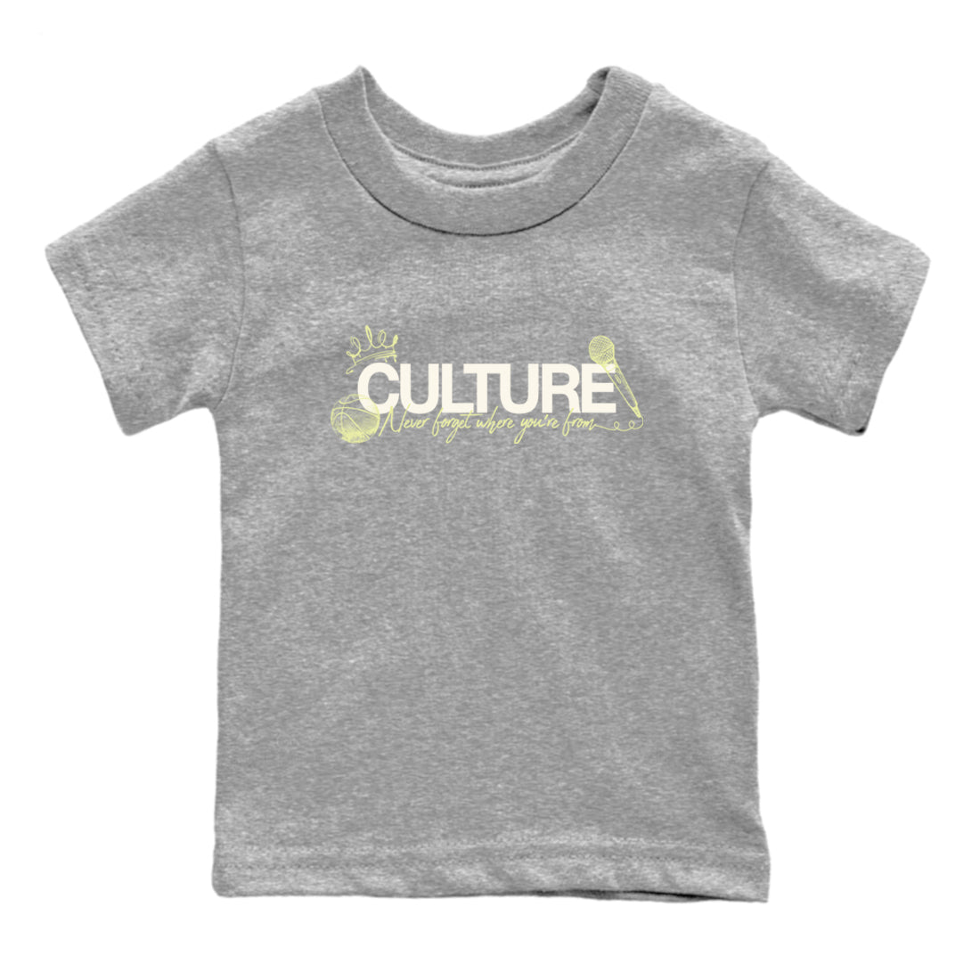 Sneaker match tees – Streetwear Graphic Tees Air Jordan 5 Luminous Green Sneakers – Culture Kids Craphic T-Shirt Heather Grey 2