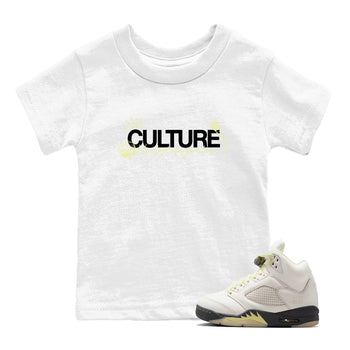 Sneaker match tees – Streetwear Graphic Tees Air Jordan 5 Luminous Green Sneakers – Culture Kids Craphic T-Shirt White 1