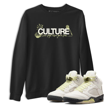Sneaker match tees – Streetwear Graphic Tees Air Jordan 5 Luminous Green Sneakers – Culture Graphic Tee Black 1