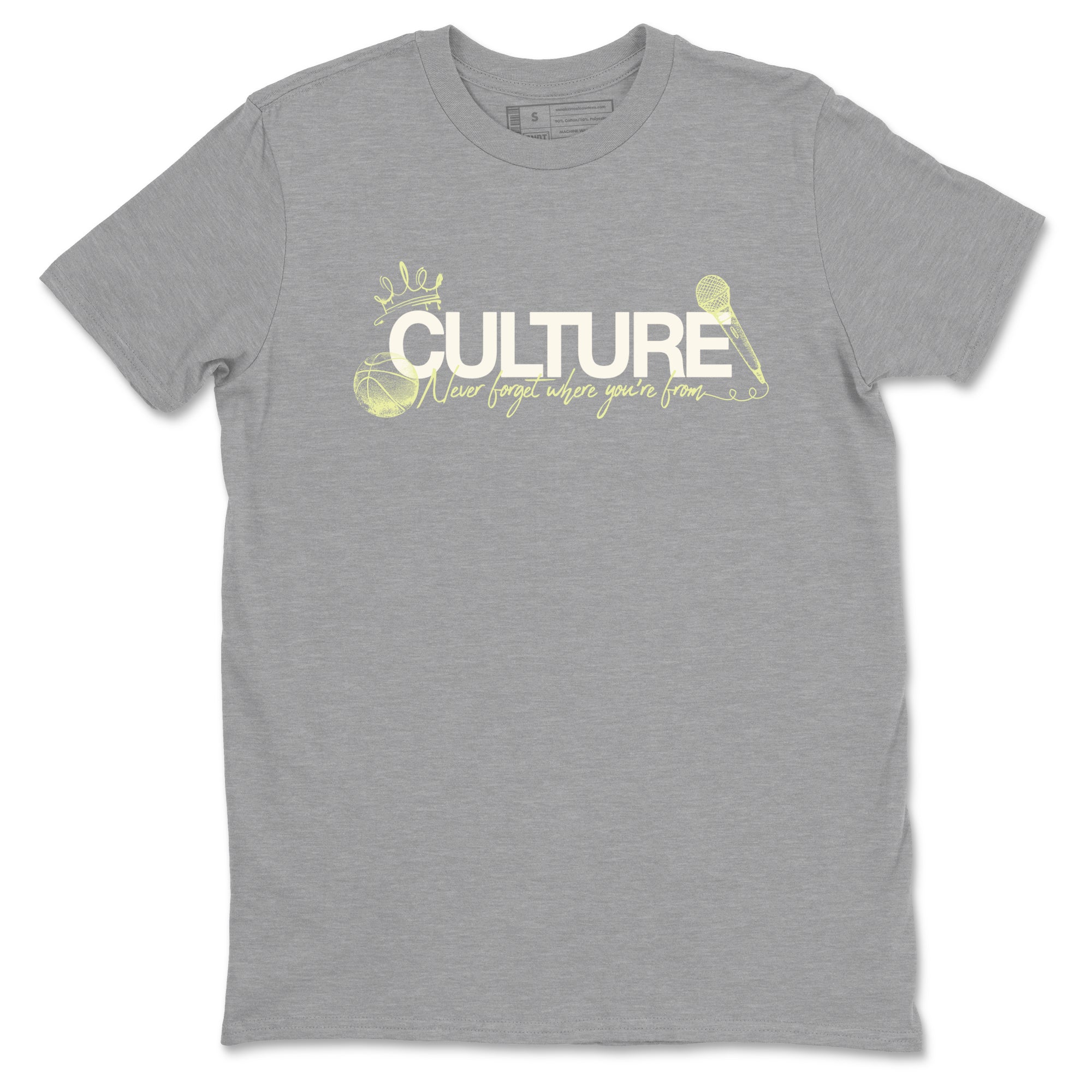 Sneaker match tees – Streetwear Graphic Tees Air Jordan 5 Luminous Green Sneakers – Culture Graphic Tee Heather Grey 2
