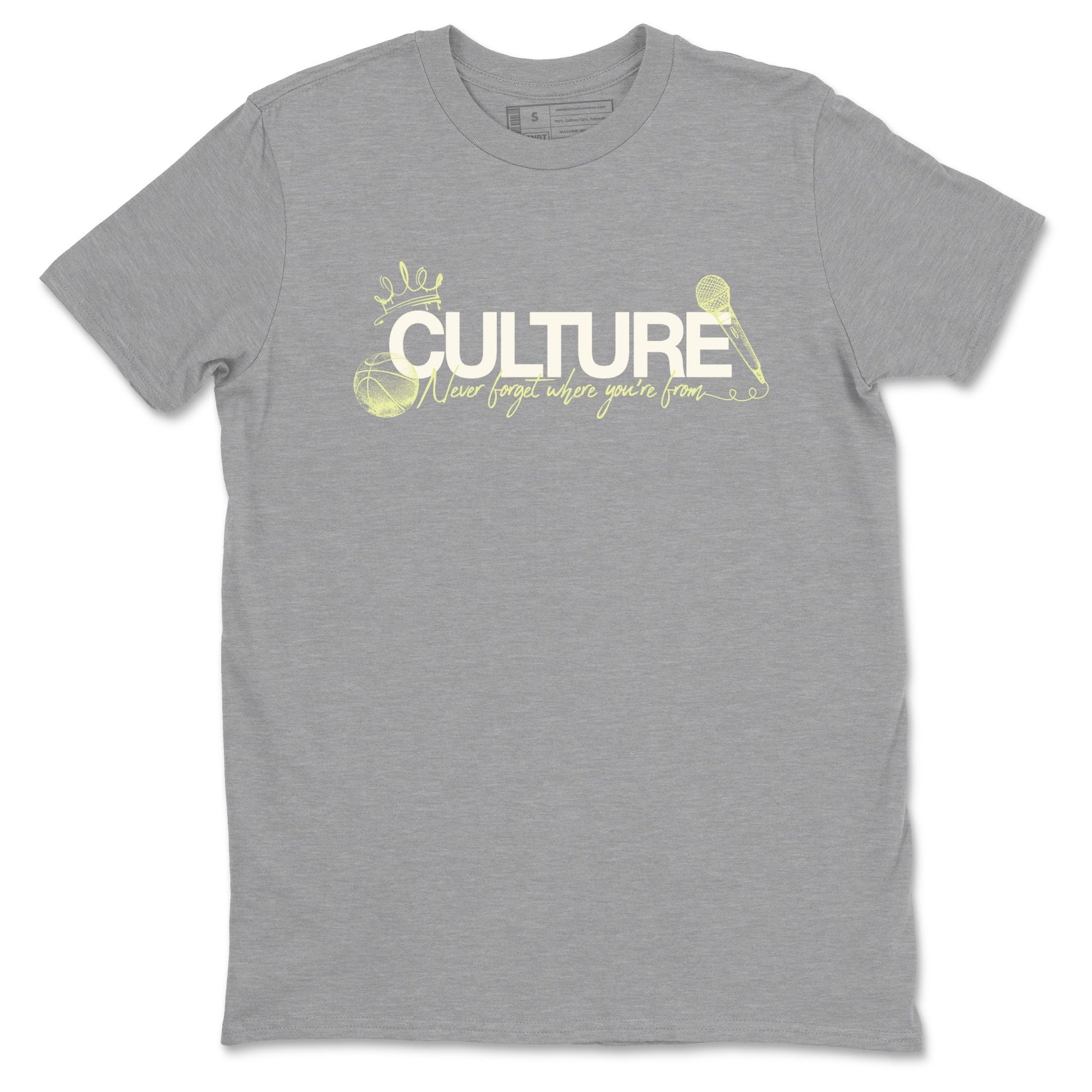 Sneaker match tees – Streetwear Graphic Tees Air Jordan 5 Luminous Green Sneakers – Culture Graphic Tee Heather Grey 2