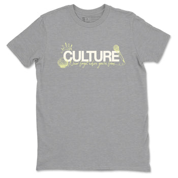Sneaker match tees – Streetwear Graphic Tees Air Jordan 5 Luminous Green Sneakers – Culture Graphic Tee Heather Grey 2