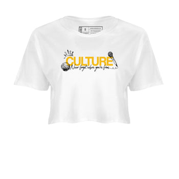 Sneaker match tees – Sneaker Tees To Match Air Jordan 5 Tokyo Shoes – Culture Crop T-Shirt White 2