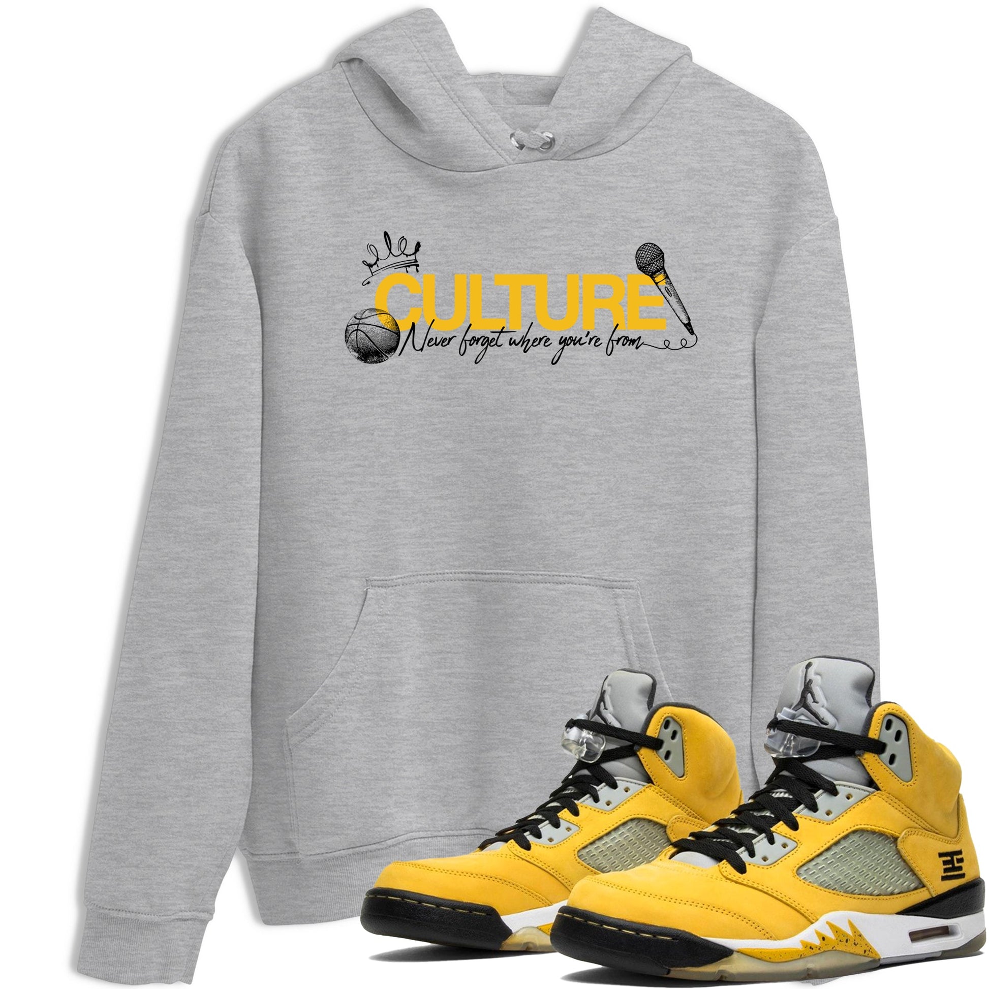 Sneaker match tees – Sneaker Tees To Match Air Jordan 5 Tokyo Shoes – Culture Tee Heather Grey 1