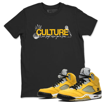 Sneaker match tees – Sneaker Tees To Match Air Jordan 5 Tokyo Shoes – Culture Tee Black 1
