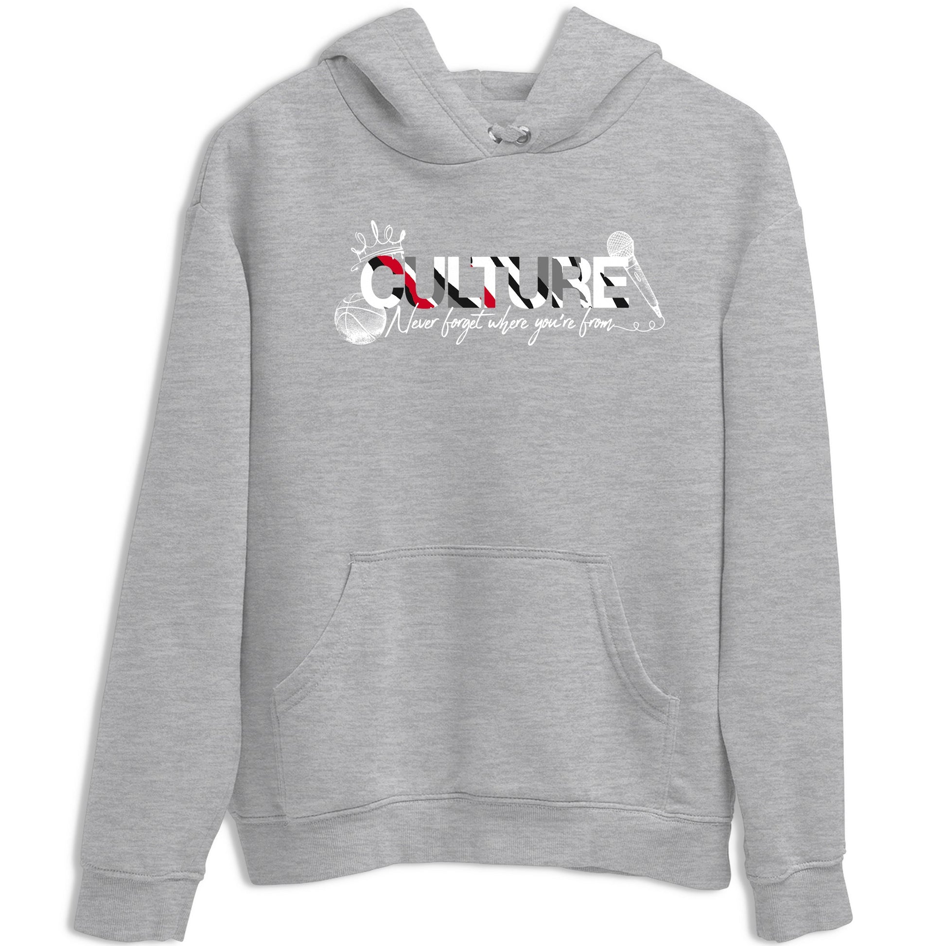 Sneaker match tees – Sneaker Tees To Match Air Jordan 8 Bunny Shoes Air Jordan 8 White and True Red – Culture Tee Heather Grey 2