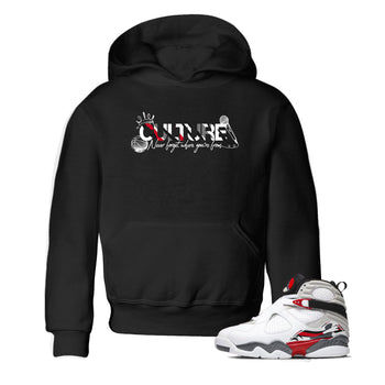 Sneaker match tees – Sneaker Tees To Match Air Jordan 8 Bunny Shoes Air Jordan 8 White and True Red – Culture Kids T-Shirt Black 1