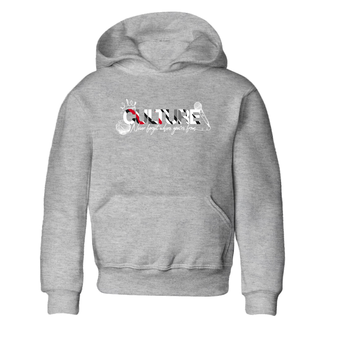 Sneaker match tees – Sneaker Tees To Match Air Jordan 8 Bunny Shoes Air Jordan 8 White and True Red – Culture Kids T-Shirt Heather Grey 2