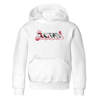 Sneaker match tees – Sneaker Tees To Match Air Jordan 8 Bunny Shoes Air Jordan 8 White and True Red – Culture Kids T-Shirt White 2